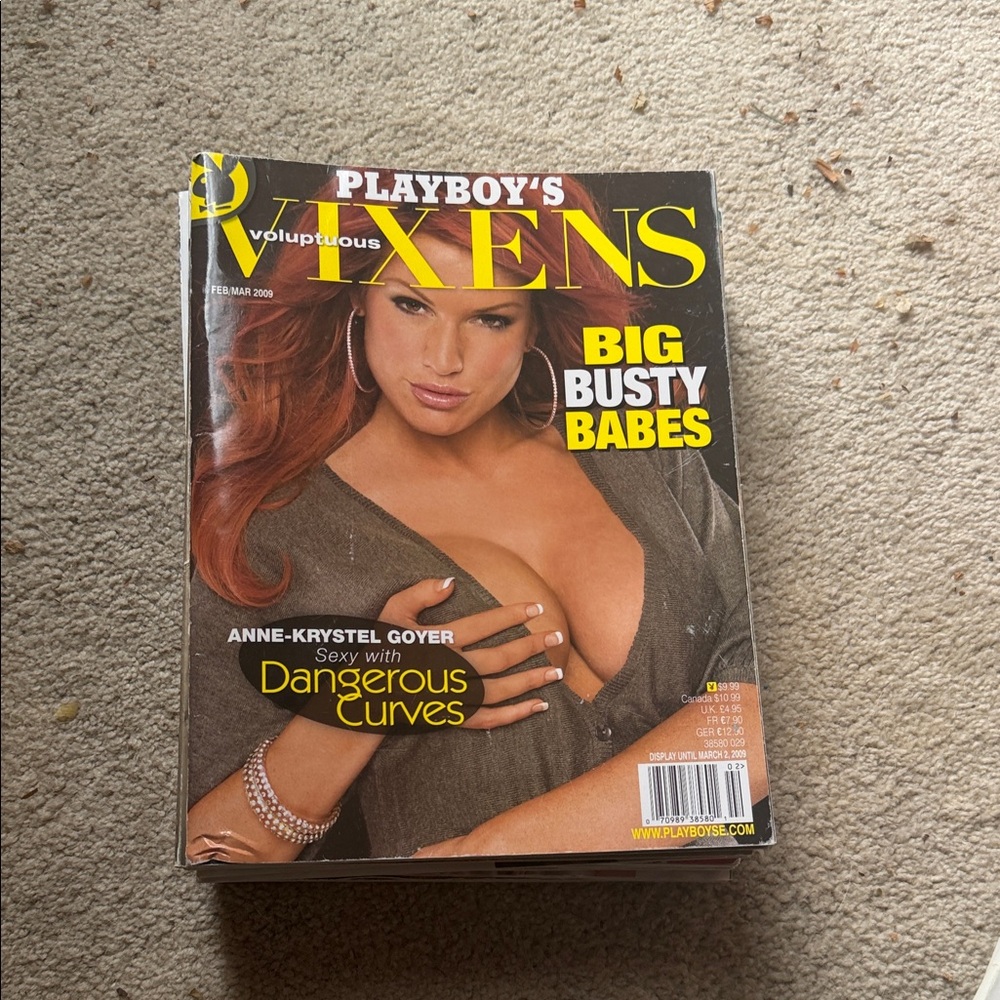 PLAYBOY Vixens Magazine — Yellow Masthead with Olive Cover Styling